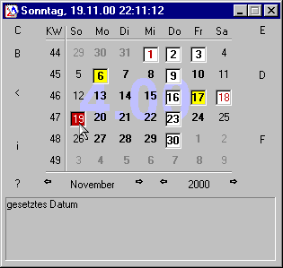 Visual Basic: Kalender